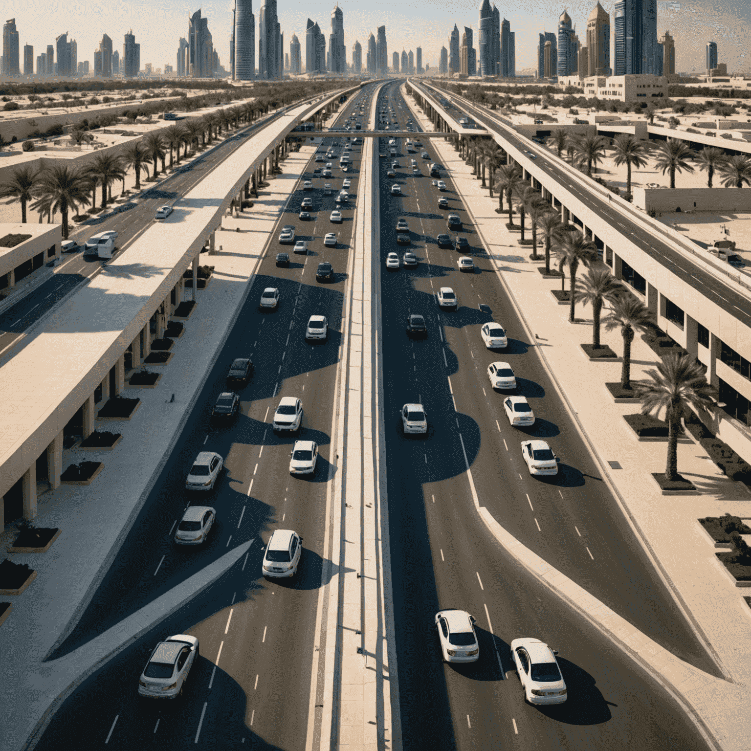 Traffic signs and signals unique to Abu Dhabi, showcasing local road rules